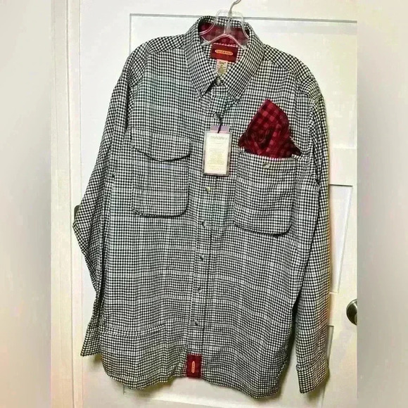 NWT Braeval men’s size M Tiera button down with pocket square - Picture 10 of 12